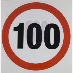 Greičio limito lipdukas 100