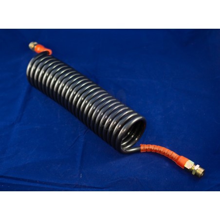 Sunkvežimio spiralinis pneum.silikon.kabelis juodas/raudonas