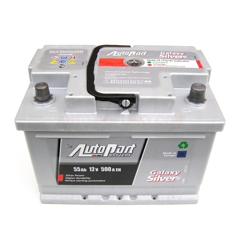 Truck battery Autopart Galaxy Silver 55Ah 500A(EN)
