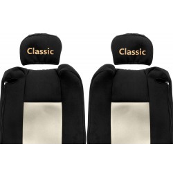 Veliūriniai sėdynių užvalkalai Classic, RENAULT T - ADJUSTABLE HEADRESTS
